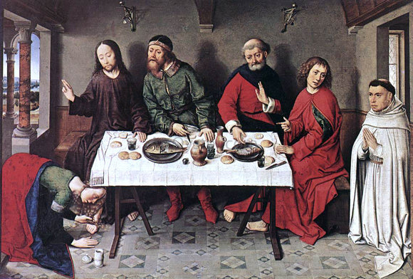  Dirck Bouts Christ in the House of Simon - Art Print