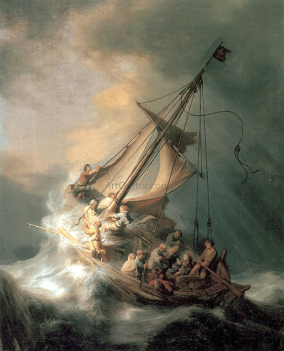  Rembrandt Van Rijn Christ in the Storm - Art Print