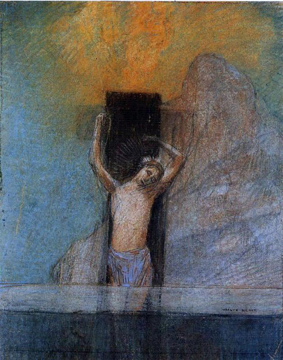  Odilon Redon Christ on the Cross - Art Print