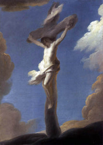  Louis De Silvestre Christ on the Cross Formed by Clouds - Art Print