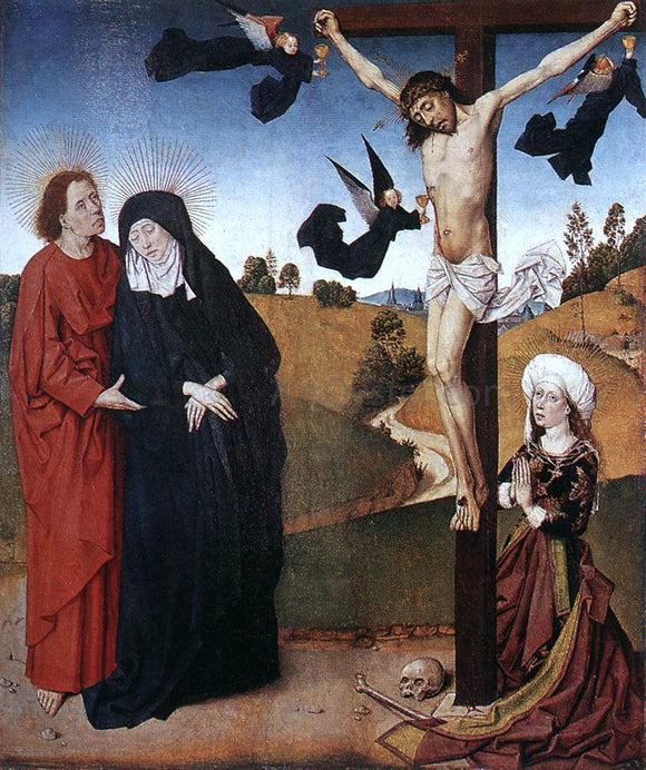 Master the Virgin Christ on the Cross with Mary, John and Mary Magdalene - Art Print