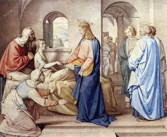  Johann Friedrich Overbeck Christ Resurrects the Daughter of Jairus - Art Print