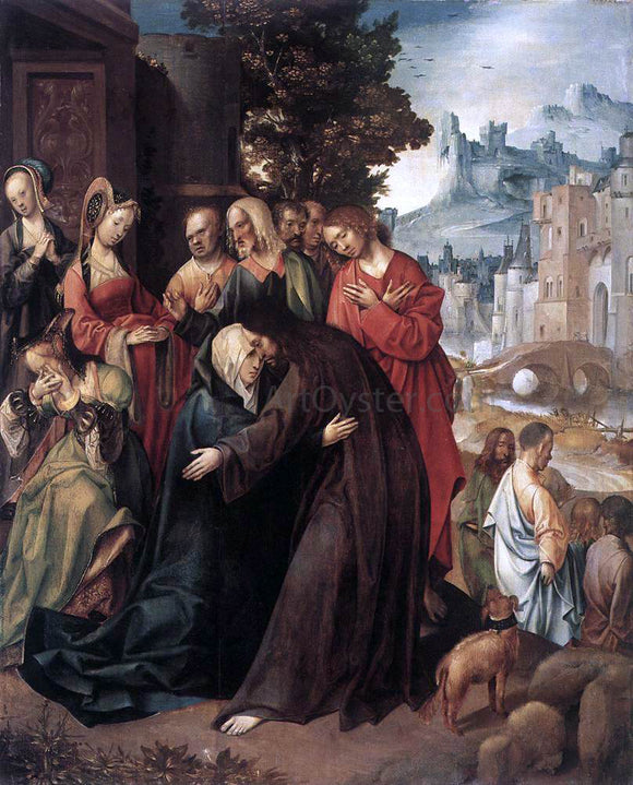  Cornelis Engebrechtsz Christ Taking Leave of His Mother - Art Print