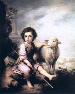  Bartolome Esteban Murillo Christ the Good Shepherd - Art Print