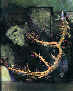  Odilon Redon Christ with Red Thorns - Art Print