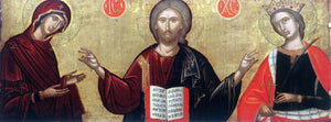  Unknown Painters Masters Christ with the Mother of God and St Catherine - Art Print