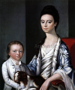  Gilbert Stuart Christian Stelle Banister and Her Son, John - Art Print
