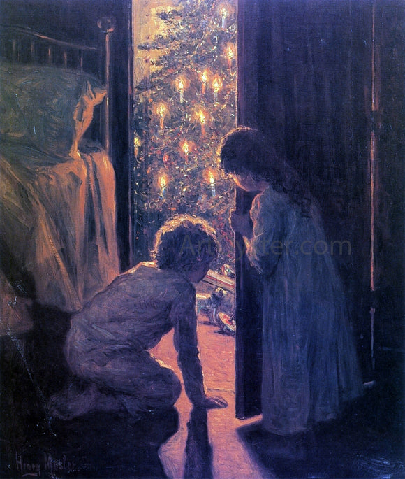  Henry Mosler Christmas Morning - Art Print