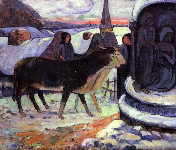  Paul Gauguin Christmas Night - Art Print