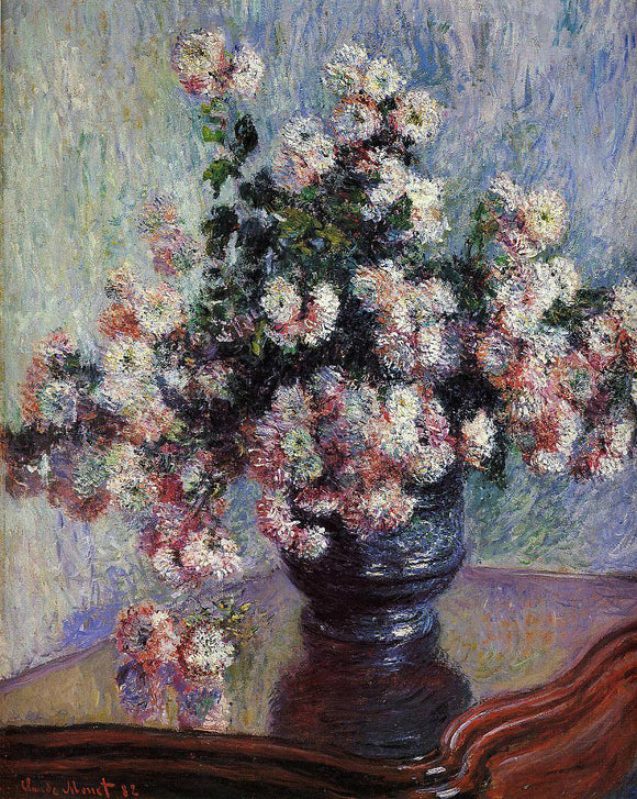  Claude Oscar Monet Chrysanthemums - Art Print