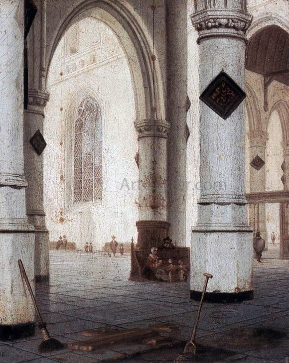  Hendrick Cornelisz Van Vliet Church Interior - Art Print