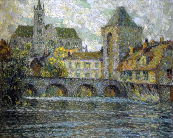  Henri Le Sidaner Church on the River - Art Print