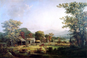  George Henry Durrie Cider Making in the Country - Art Print