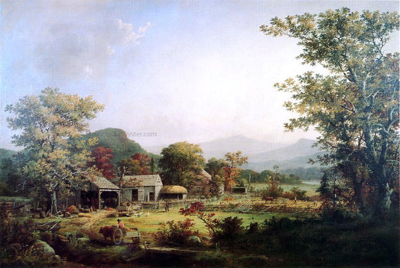  George Henry Durrie Cider Making in the Country - Art Print