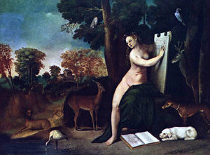  Dosso Dossi Circe and her Lovers in a Landscape - Art Print