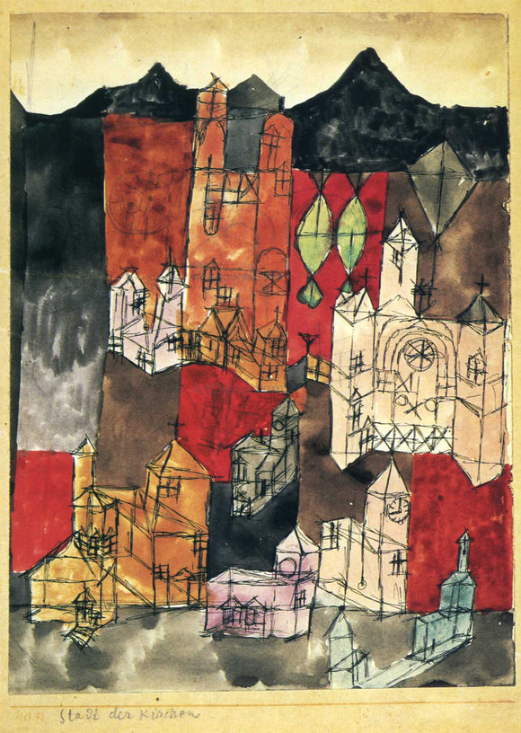  Paul Klee City of Churches - Art Print