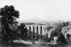  Russell Smith Civita Castellana and Mount Soracte, 1852 - Art Print