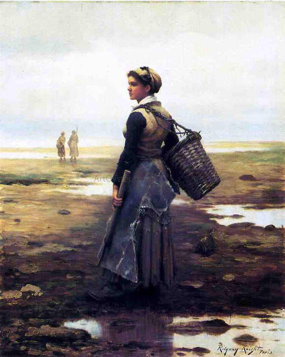  Daniel Ridgway Knight Clamming - Art Print