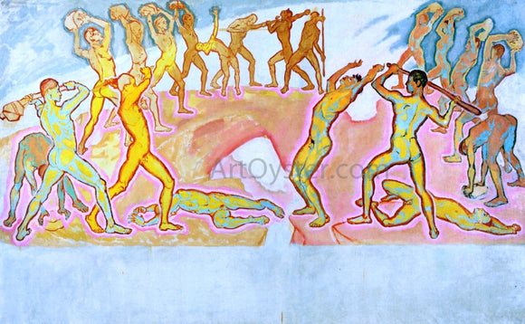  Koloman Moser Clash of the Titans - Art Print