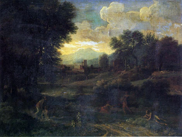  Gaspard Dughet Classical Landscape - Art Print