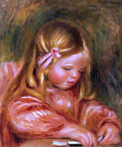  Pierre Auguste Renoir Claude Renoir Playing with Dominos - Art Print