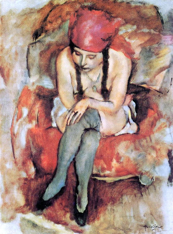  Jules Pascin Claudine Resting - Art Print