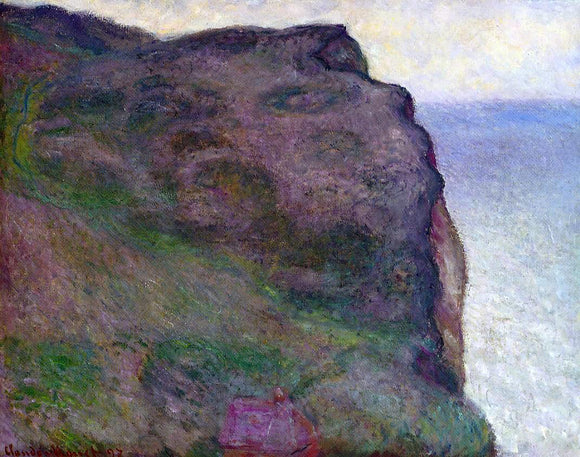  Claude Oscar Monet Cliff at Petit Ailly in Grey Weather - Art Print