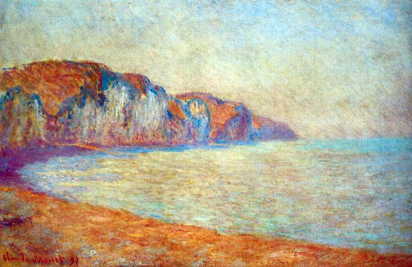  Claude Oscar Monet Cliff at Pourville in the Morning - Art Print