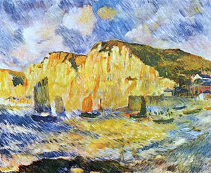  Pierre Auguste Renoir Cliffs - Art Print