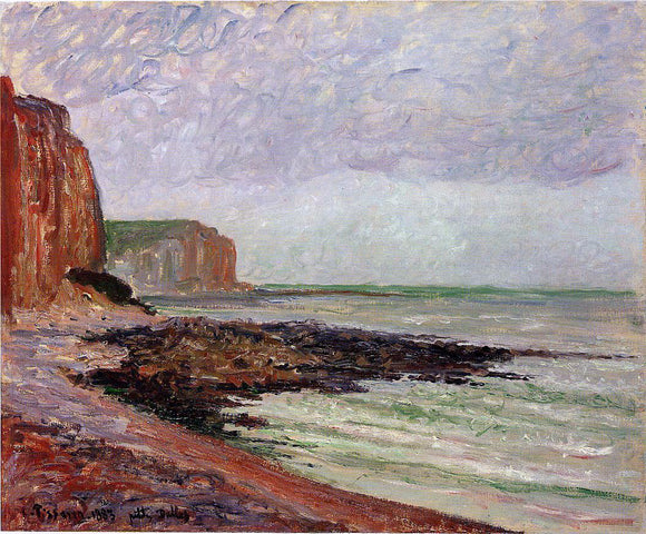  Camille Pissarro Cliffs at Petit Dalles - Art Print