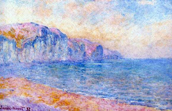  Claude Oscar Monet Cliffs at Pourville, Morning - Art Print