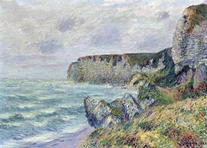  Gustave Loiseau Cliffs at Saint Jouin - Art Print