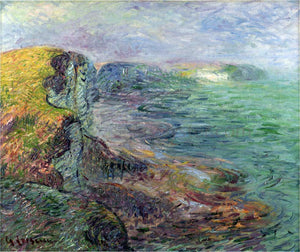  Gustave Loiseau Cliffs at Yport - Art Print