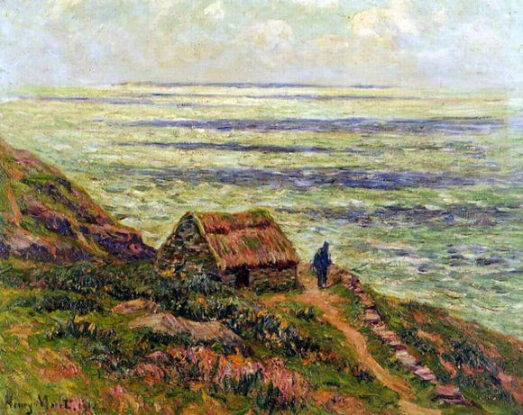  Henri Moret Cliffs of Jaboure - Art Print