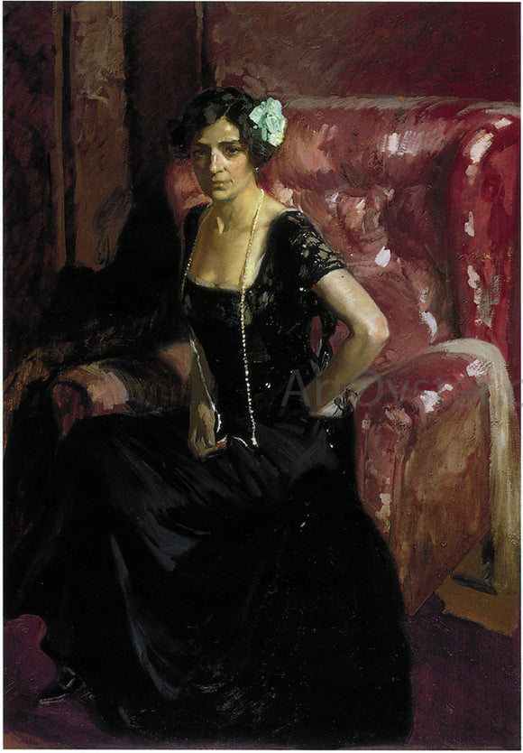  Joaquin Sorolla Y Bastida Clotilde in Evening Dress - Art Print