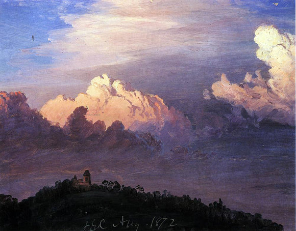  Frederic Edwin Church Clouds over Olana - Art Print