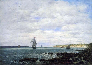  Eugene-Louis Boudin Coast of Brittany - Art Print