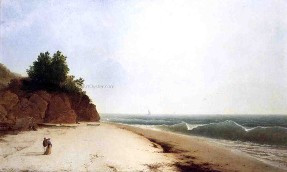  John Frederick Kensett Coast Scene with Figures - Art Print