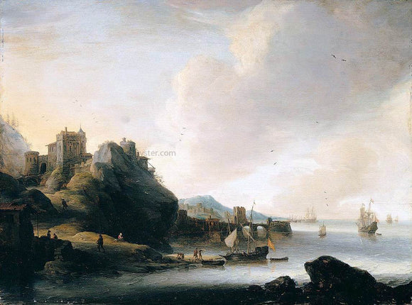  Jan Abrahamsz Beerstraten Coastal Landscape - Art Print