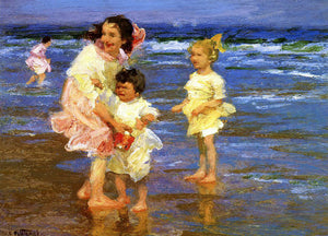  Edward Potthast Cold Feet - Art Print