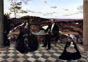  James Cameron Colonel and Mrs. James A. Whiteside, Son Charles and Servants - Art Print