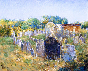  Frederick Childe Hassam A Colonial Graveyard at Lexington - Art Print