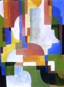  August Macke Colored Forms I - Art Print
