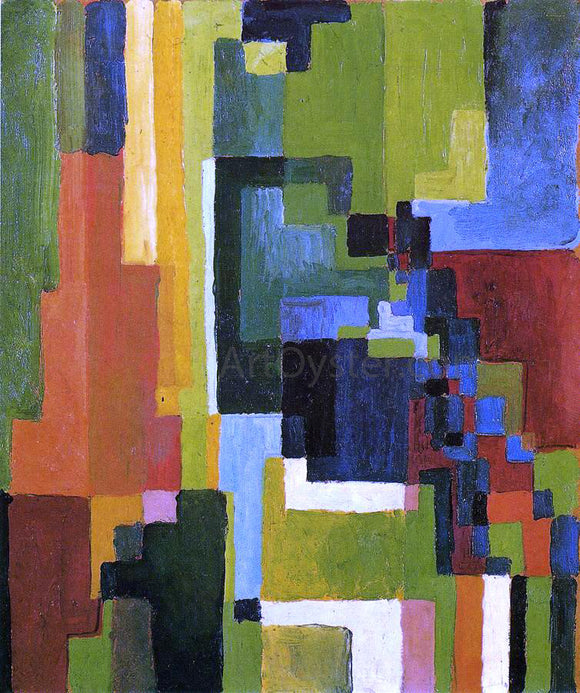 August Macke Colored Forms II - Art Print