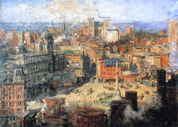  Colin Campbell Cooper Columbus Circle - Art Print