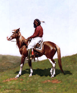  Frederic Remington Comanche Brave, Fort Reno, Indian Territory - Art Print