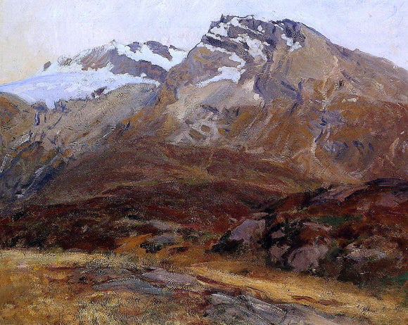  John Singer Sargent Coming Down from Mont Blanc (also known as Hubshorn Mountain, Simplon Pass) - Art Print
