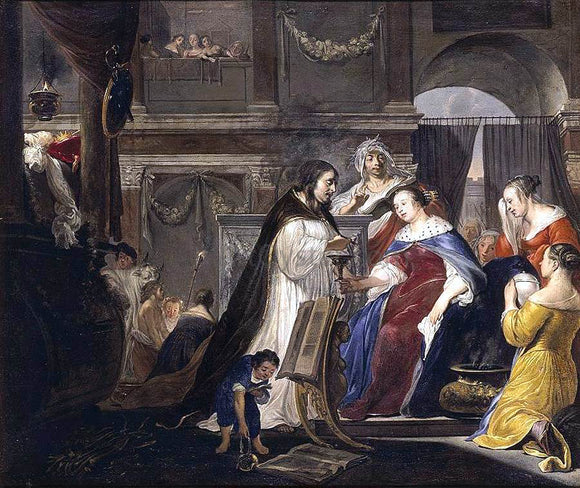  Arnold Houbraken Commemoration of King Mausolus by Queen Artemisia - Art Print