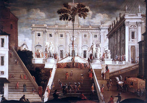  Agostino Tassi Competition on the Capitoline Hill - Art Print