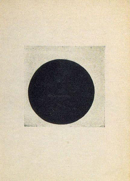  Kazimir Malevich Composition with a  Black Circle - Art Print